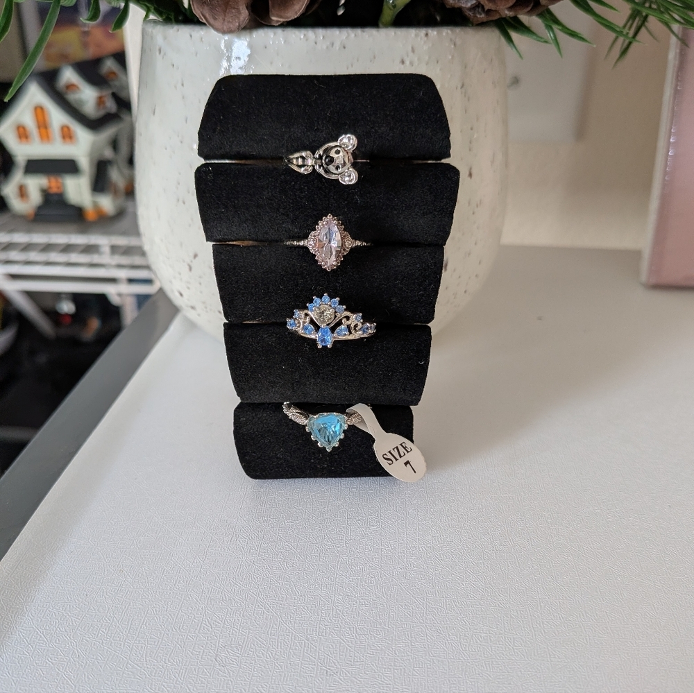 Silver Ring Bundle -Size 7